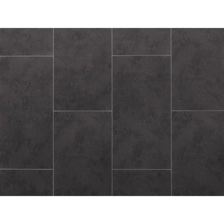 NEWAGE PRODUCTS Stone Composite 600 sqft 12in x 24in LVt Bundle, Slate Grey 12459